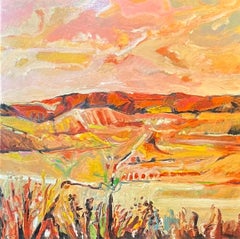 Landscape 112 by Jean Krille - Oil on masonite 100x100cm