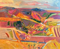Landscape 118 by Jean Krille - Oil on wood 73x60 cm