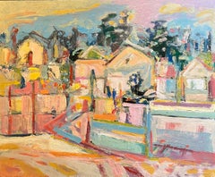 Landscape 115 by Jean Krille - Oil on wood 73x60 cm
