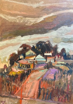 Landscape 124 by Jean Krille - Oil on masonite 70x50 cm