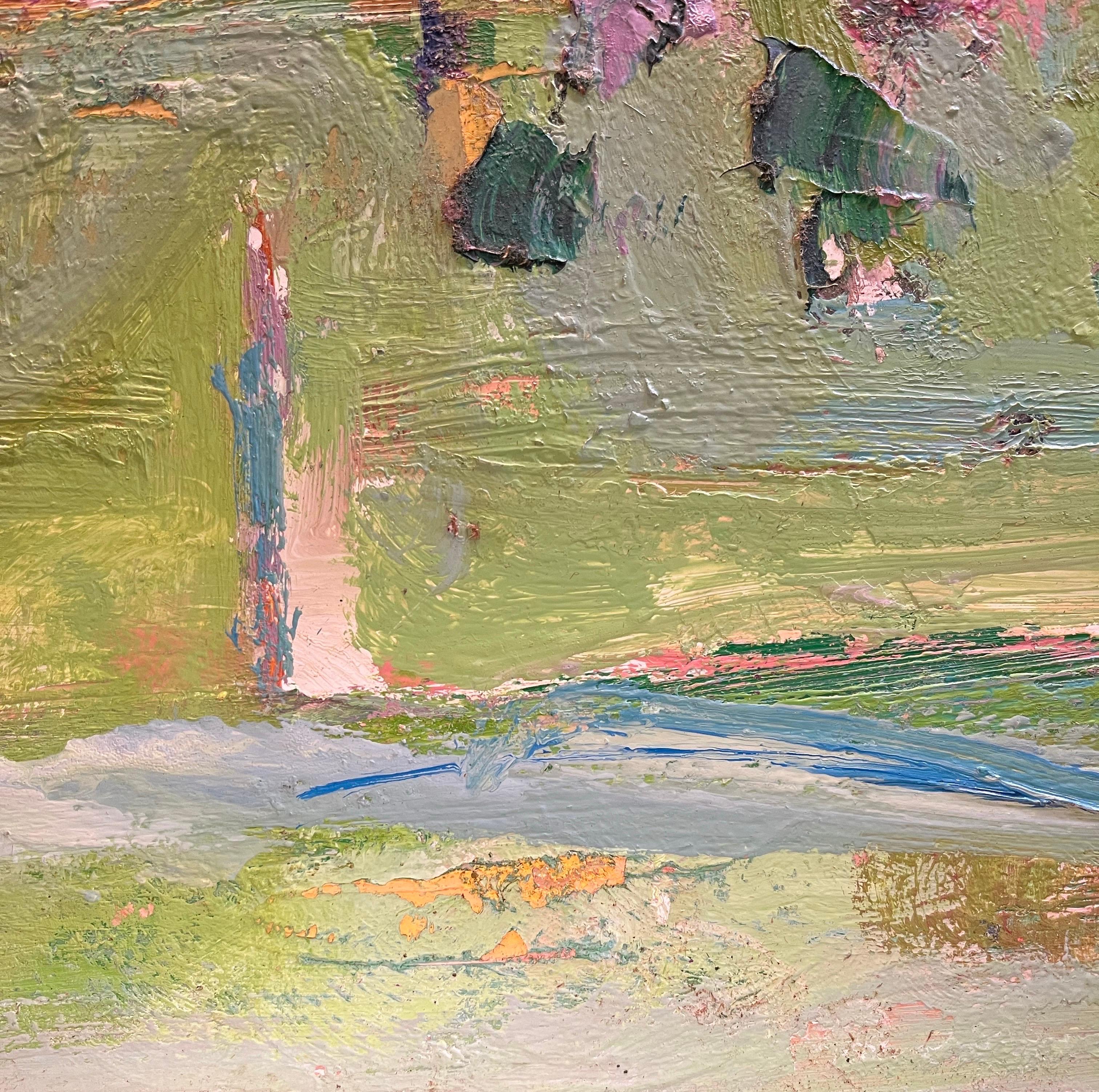Landscape 125 by Jean Krille - Oil on masonite 70x50 cm For Sale 6
