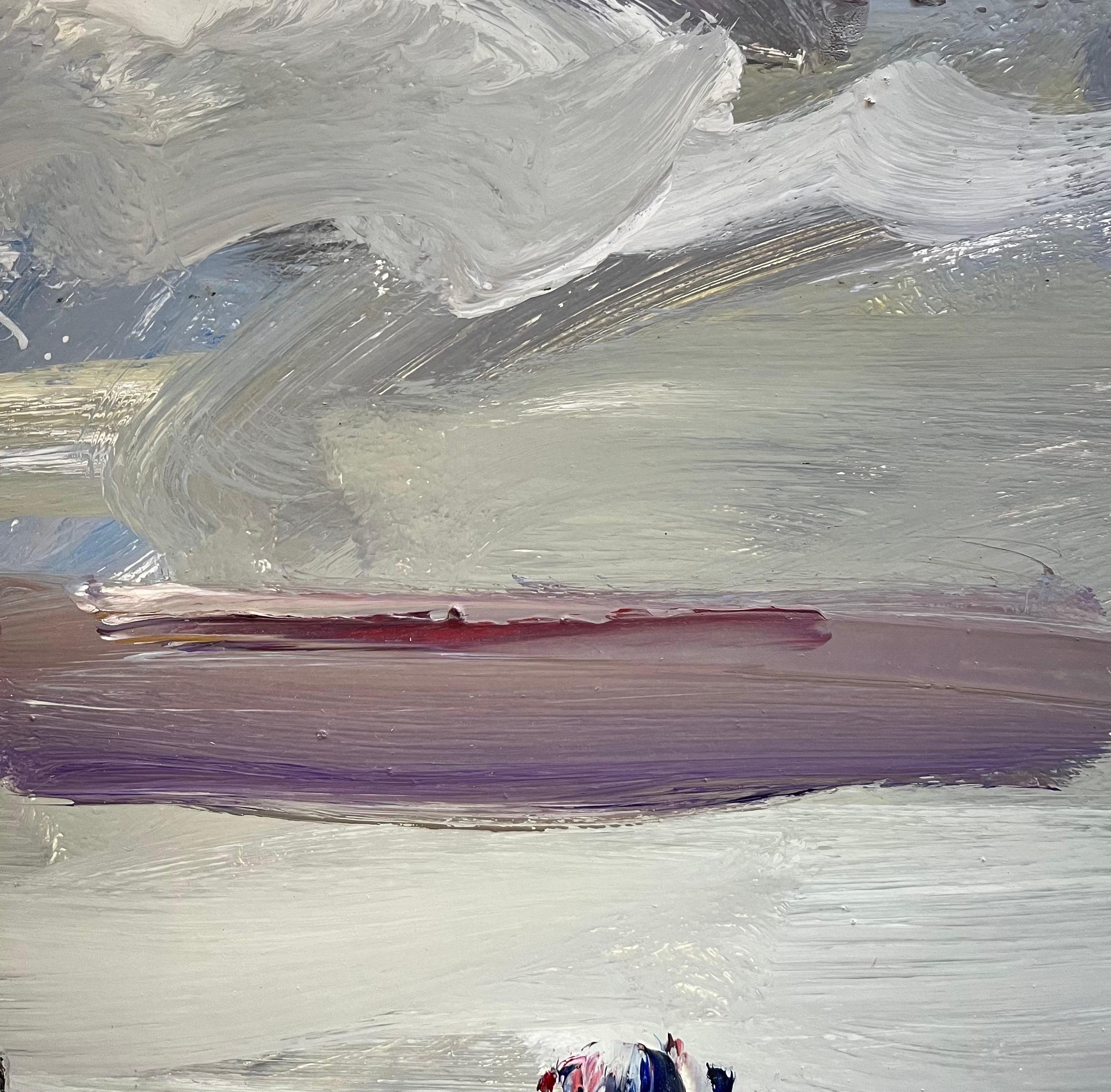 Landscape 126 by Jean Krille - Oil on masonite 81x60.5 cm For Sale 6