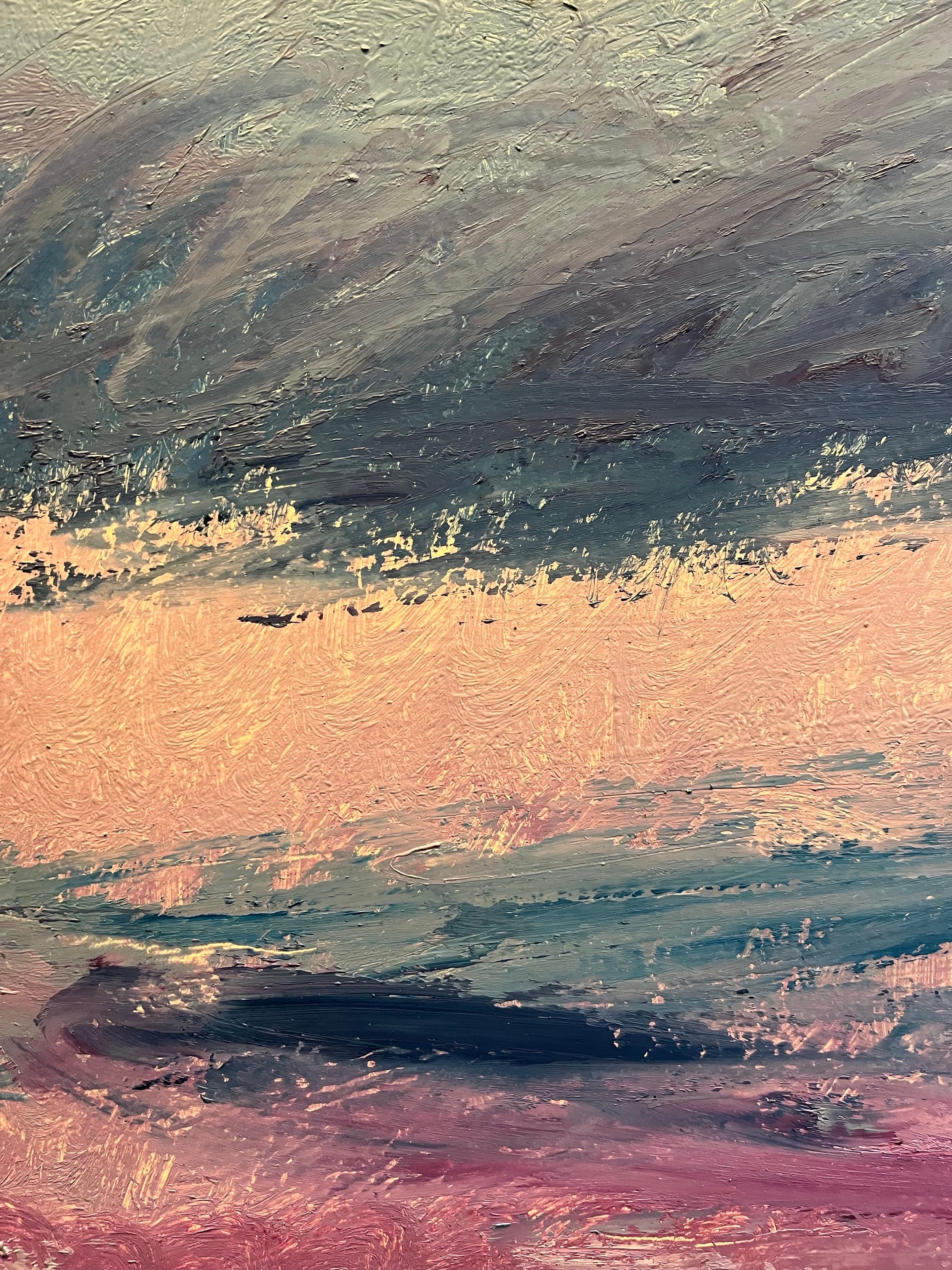 Paysage 127 de Jean Krille - Huile sur masonite 65 x92 cm en vente 5
