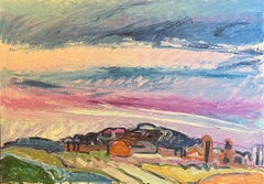 Landscape 127 by Jean Krille - Oil on masonite 65x92 cm