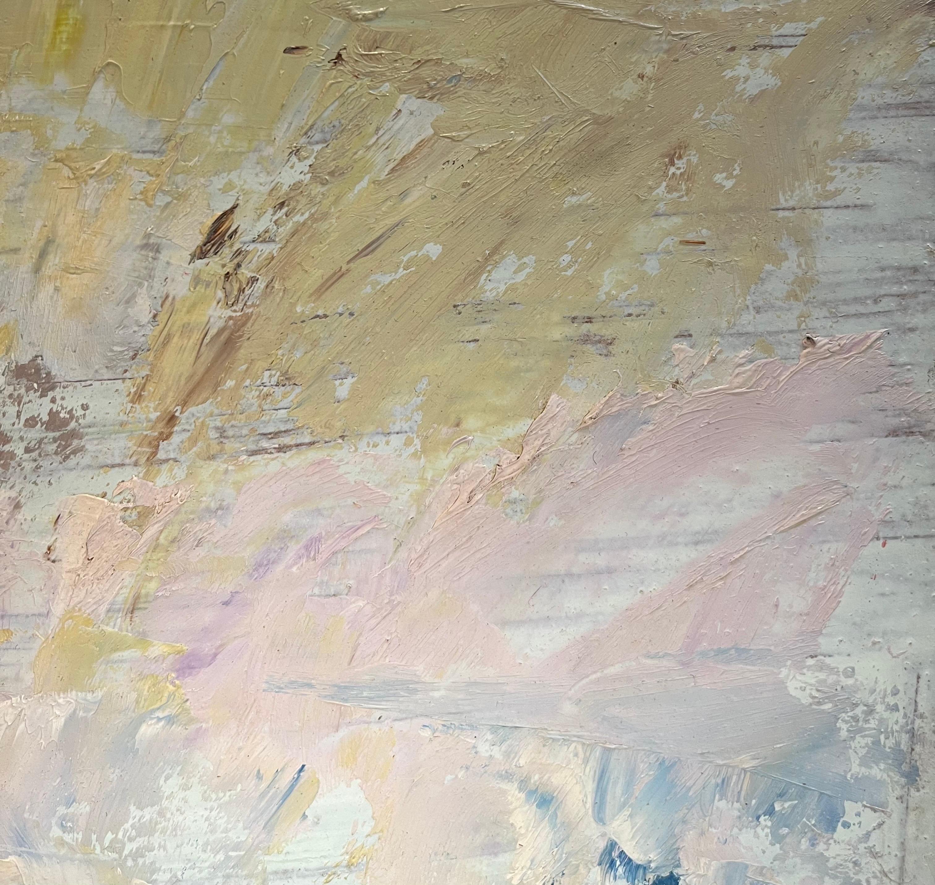 Paysage 129 de Jean Krille - Huile sur masonite 39,8x31,8 cm en vente 3