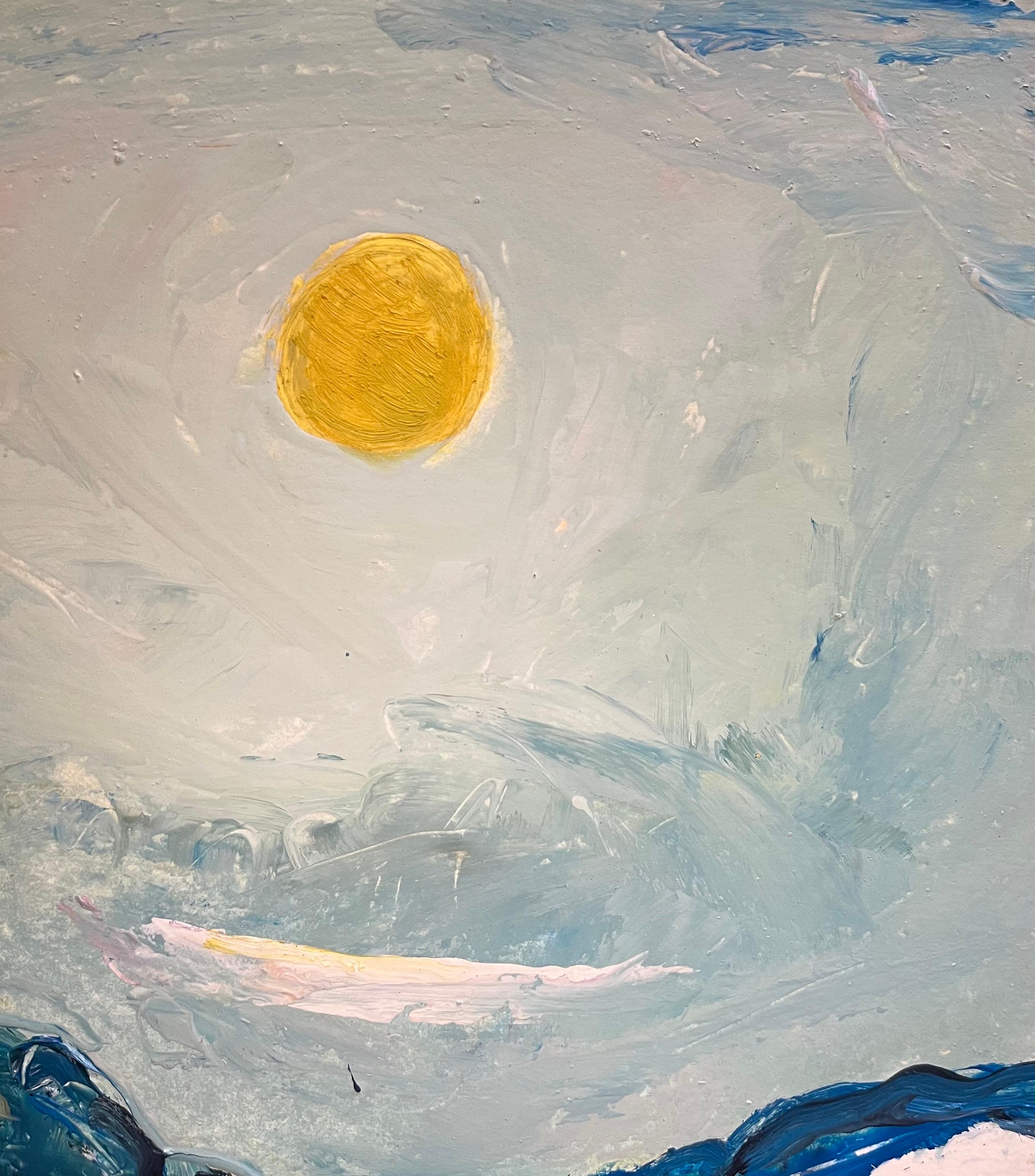 Landscape 130 by Jean Krille - Oil on canvas 50x35 cm For Sale 1