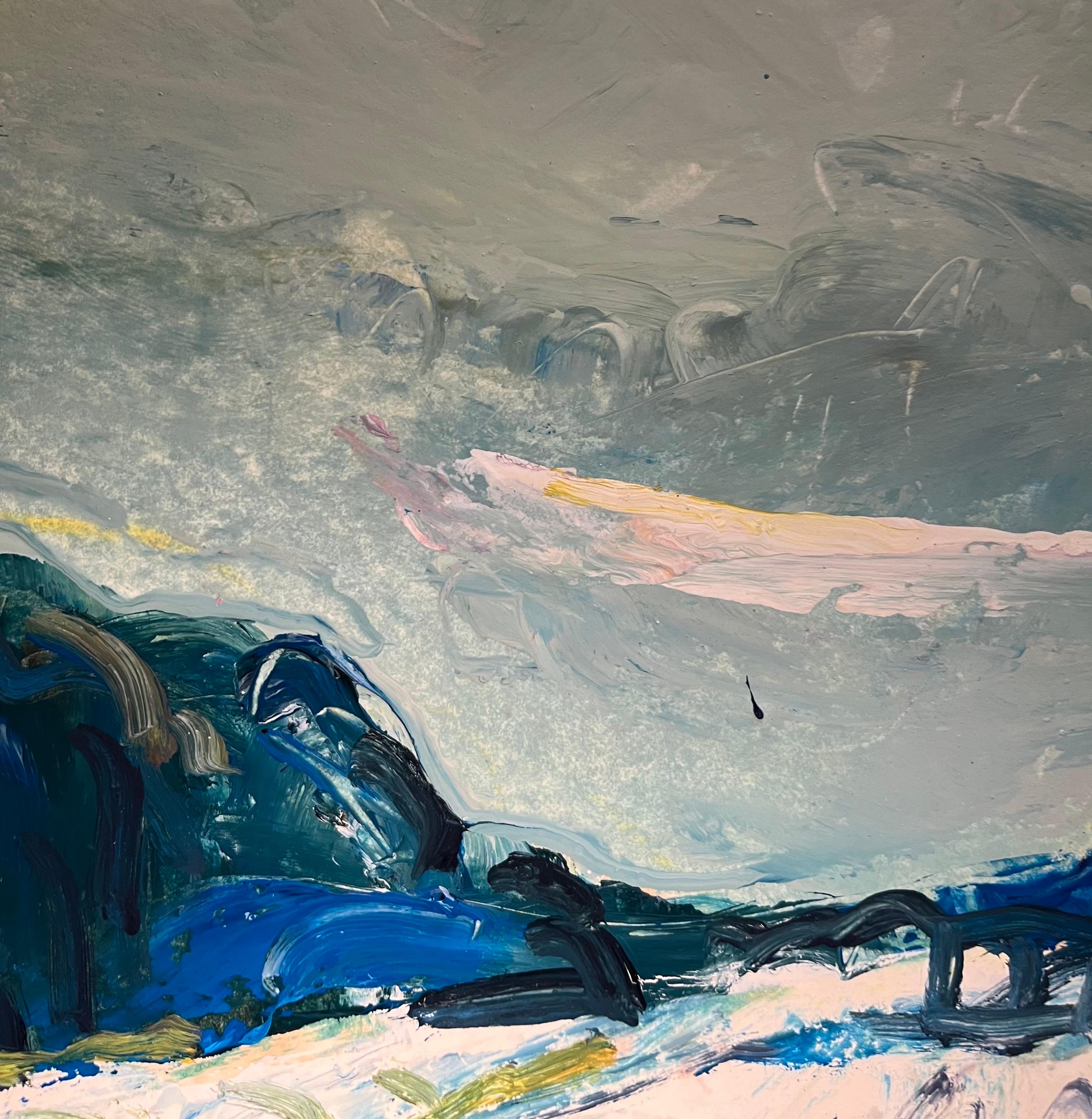 Landscape 130 by Jean Krille - Oil on canvas 50x35 cm For Sale 5