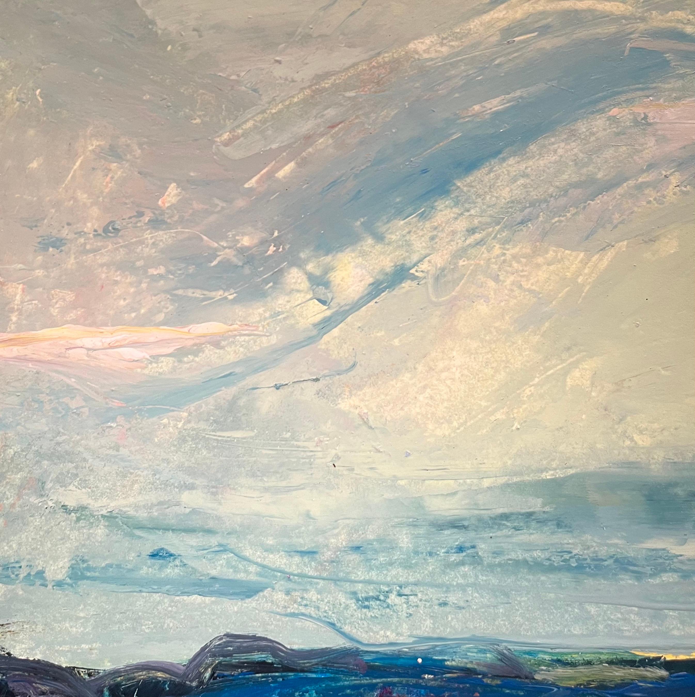 Landscape 130 by Jean Krille - Oil on canvas 50x35 cm For Sale 6
