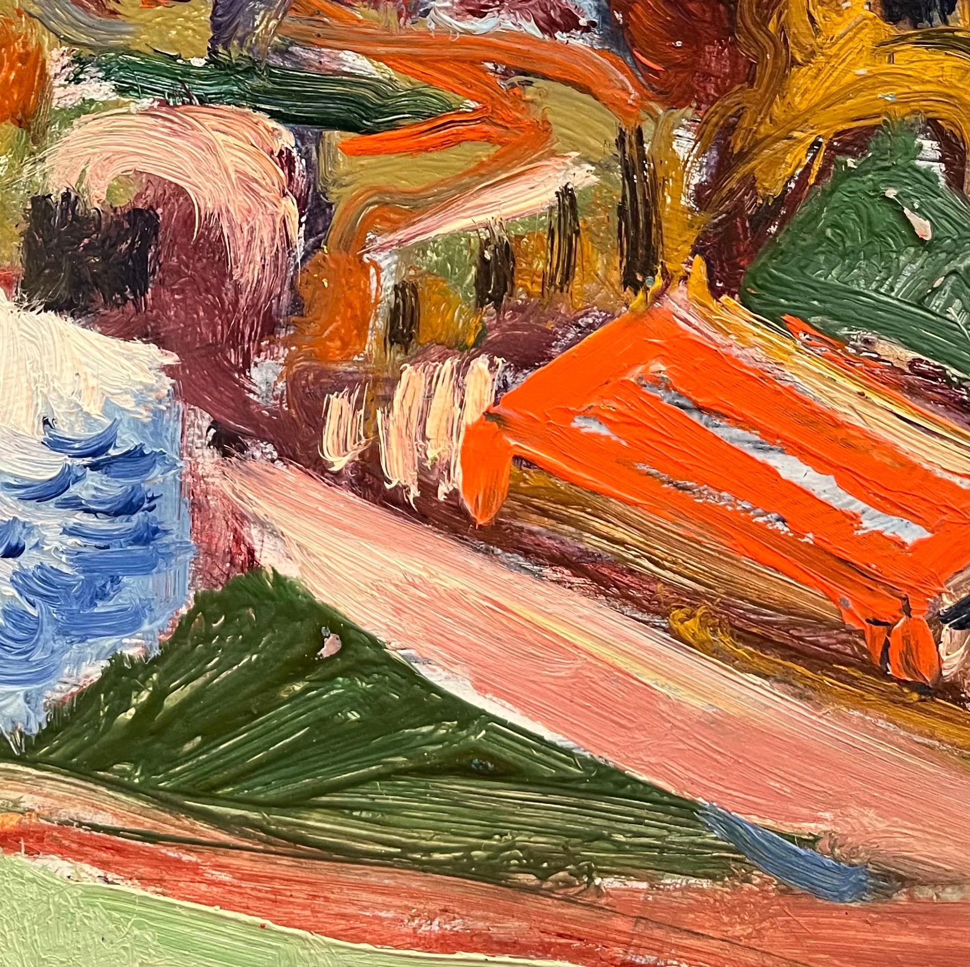 Paysage 131 de Jean Krille - Huile sur bois 37x46,5 cm 3