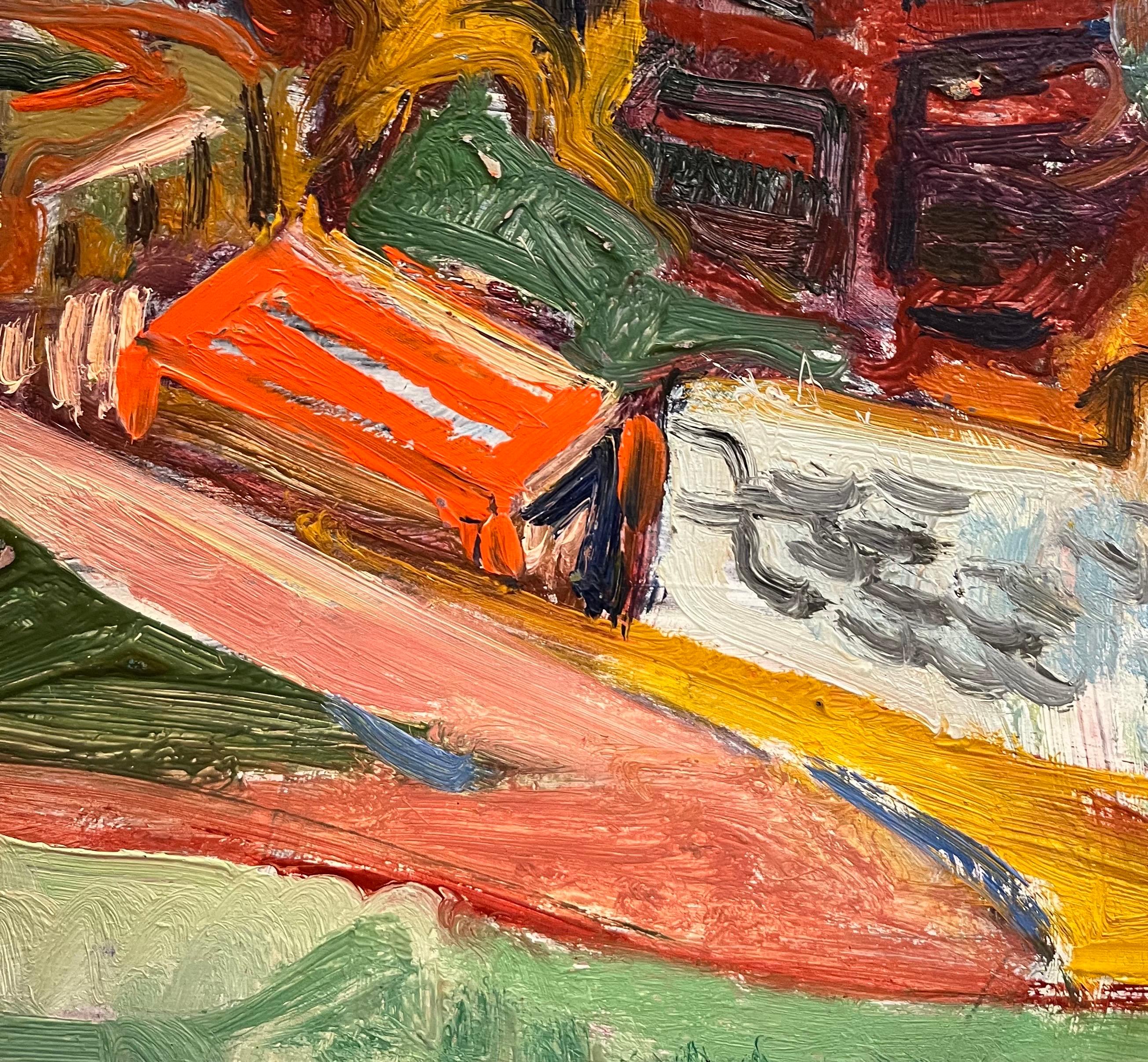 Paysage 131 de Jean Krille - Huile sur bois 37x46,5 cm 6