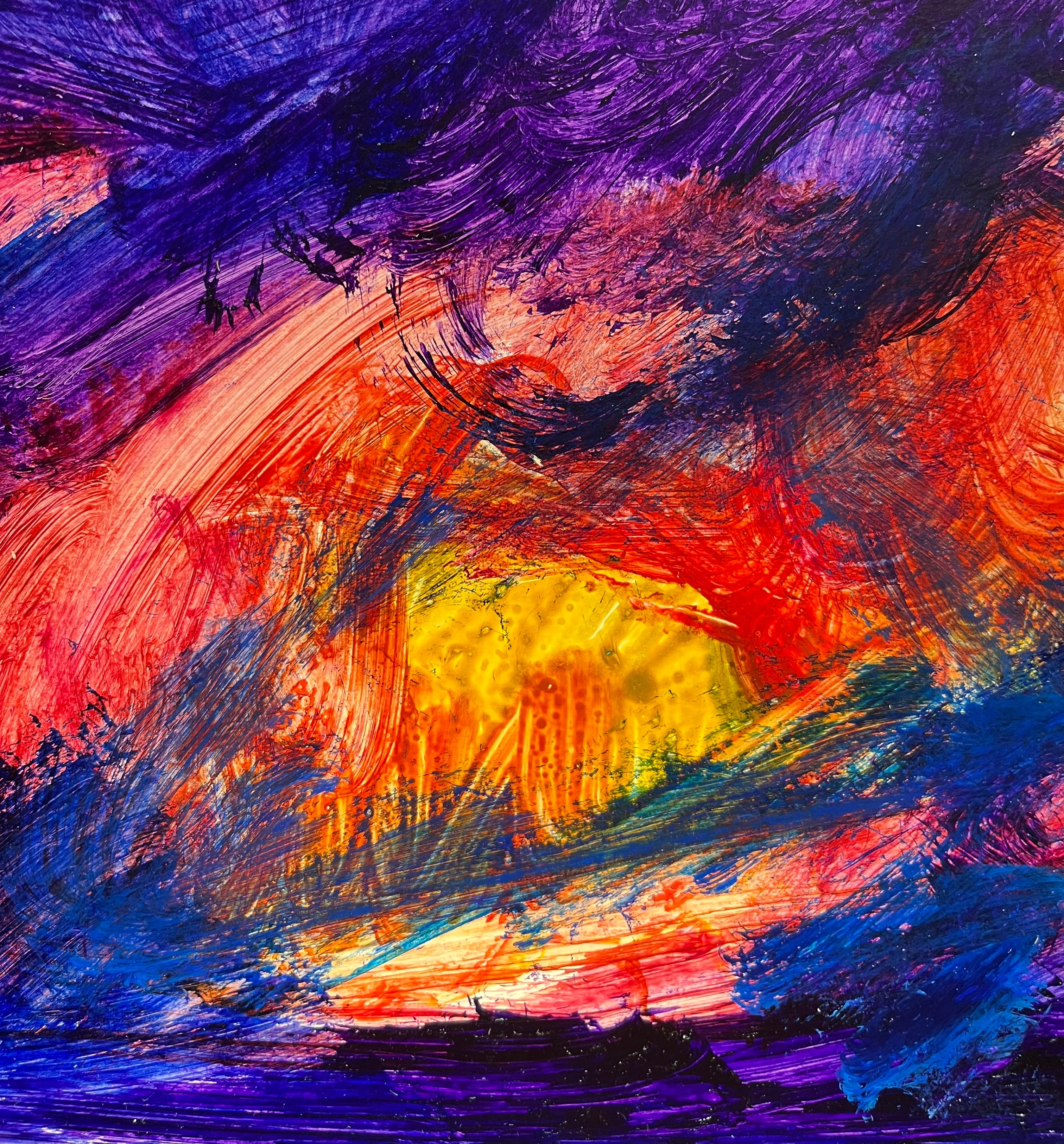 Paysage 132 de Jean Krille - Huile sur toile 51x61 cm en vente 2