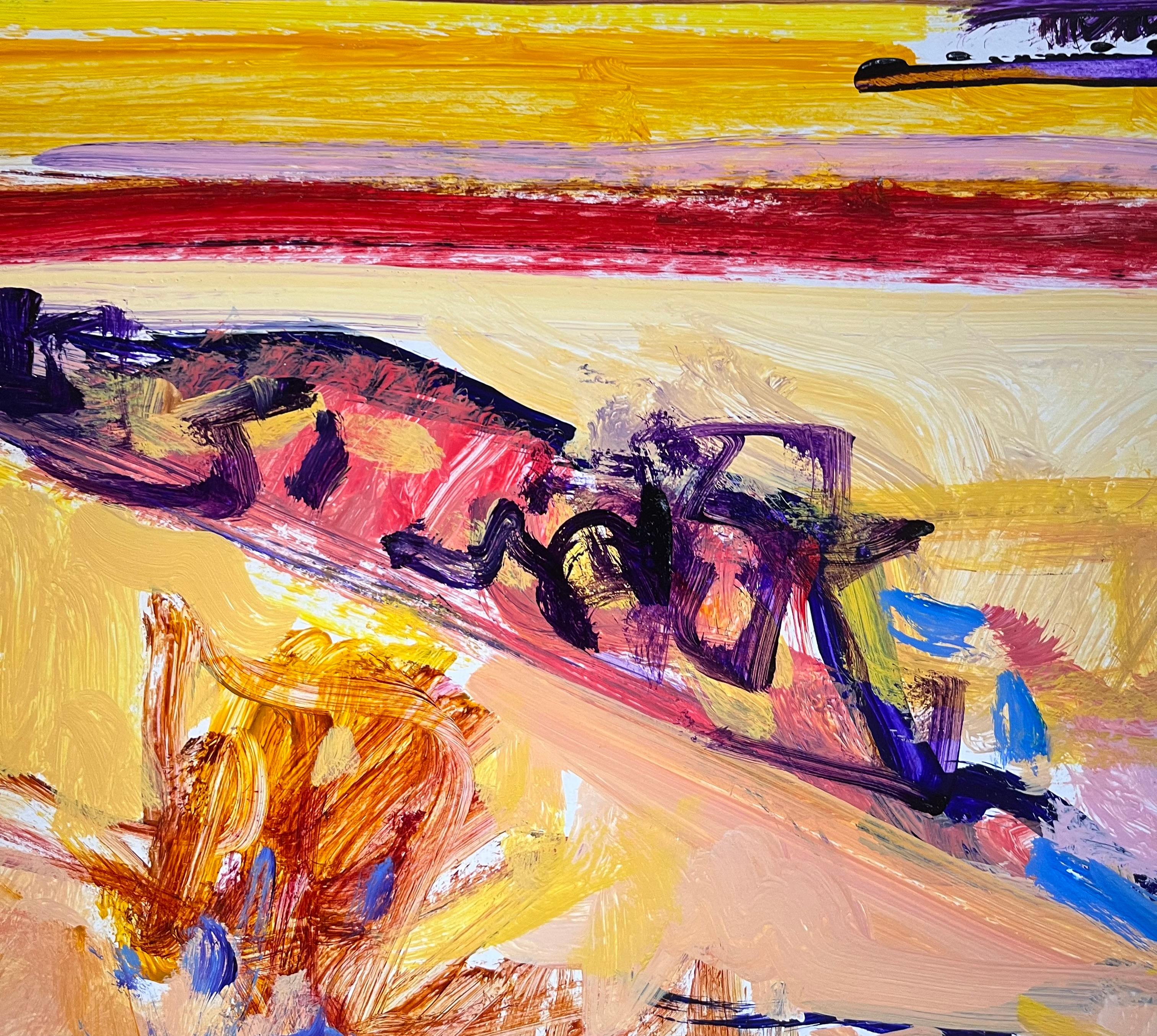 Paysage 132 de Jean Krille - Huile sur toile 51x61 cm en vente 5