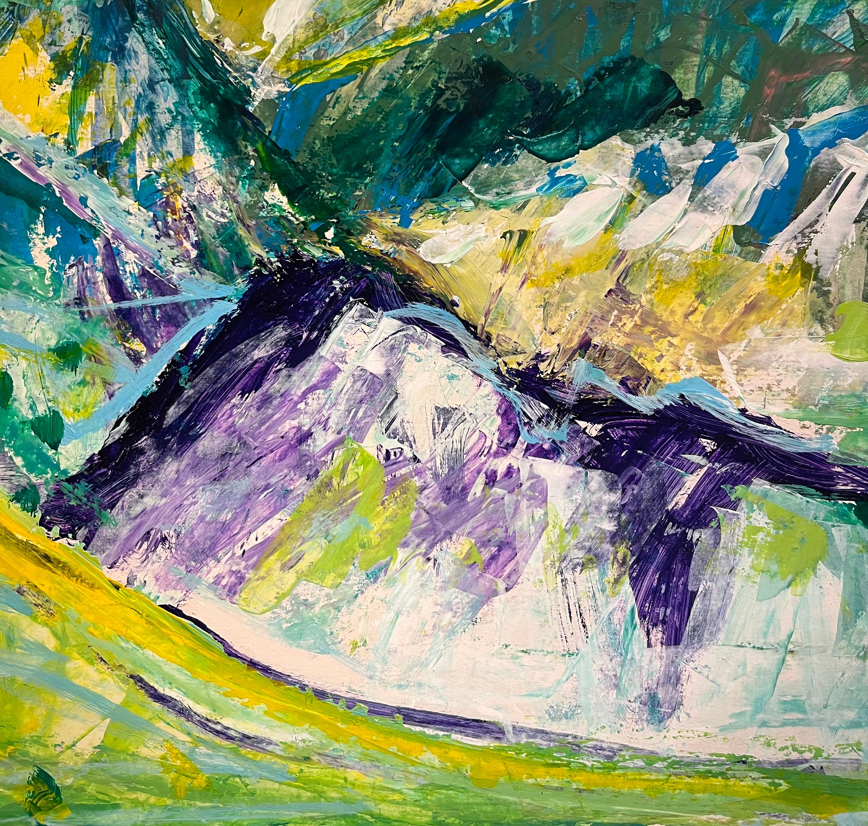 Paysage 133 (Utah) par Jean Krille - Huile sur toile 51x60 cm en vente 4