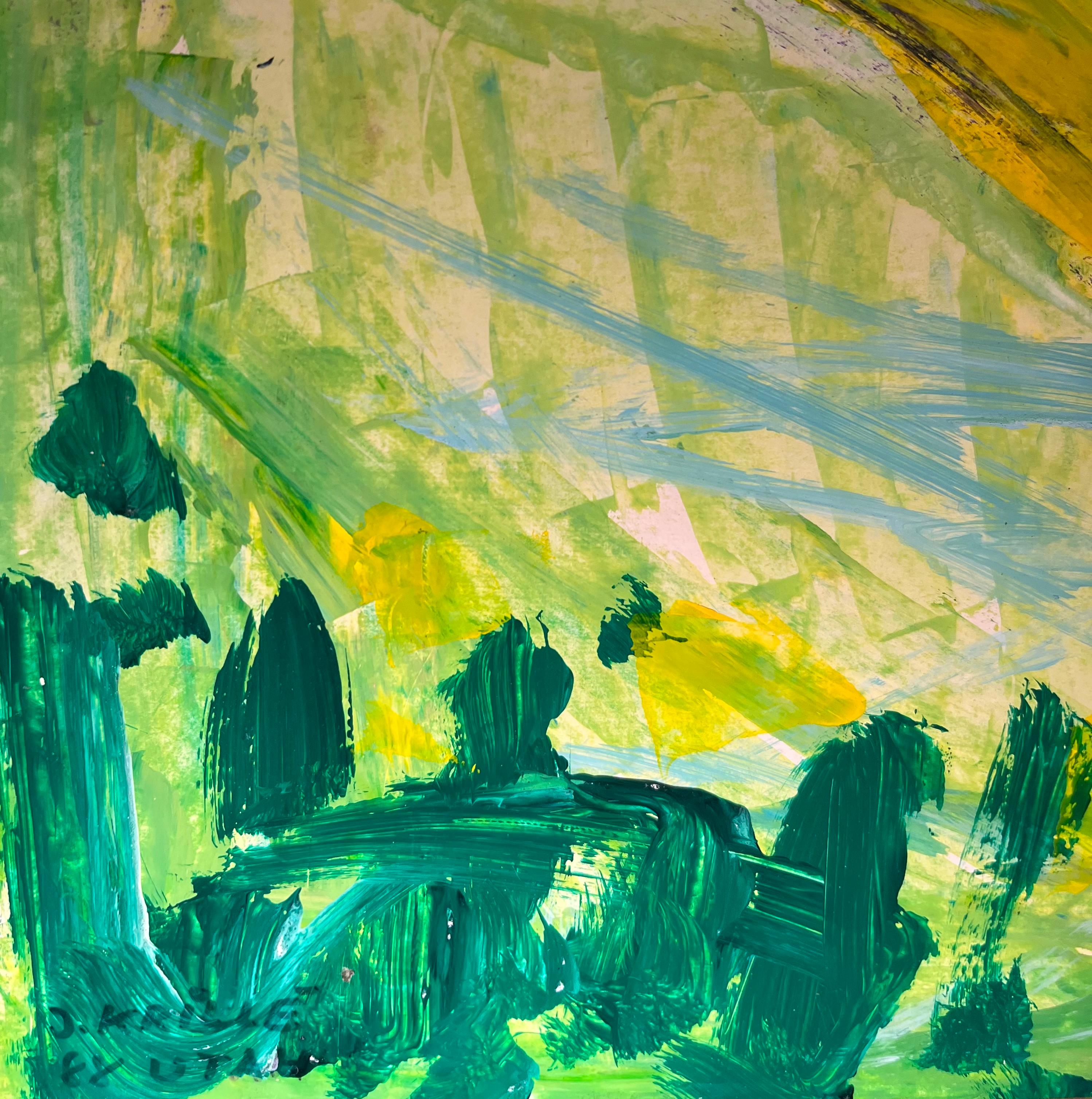 Paysage 133 (Utah) par Jean Krille - Huile sur toile 51x60 cm en vente 5