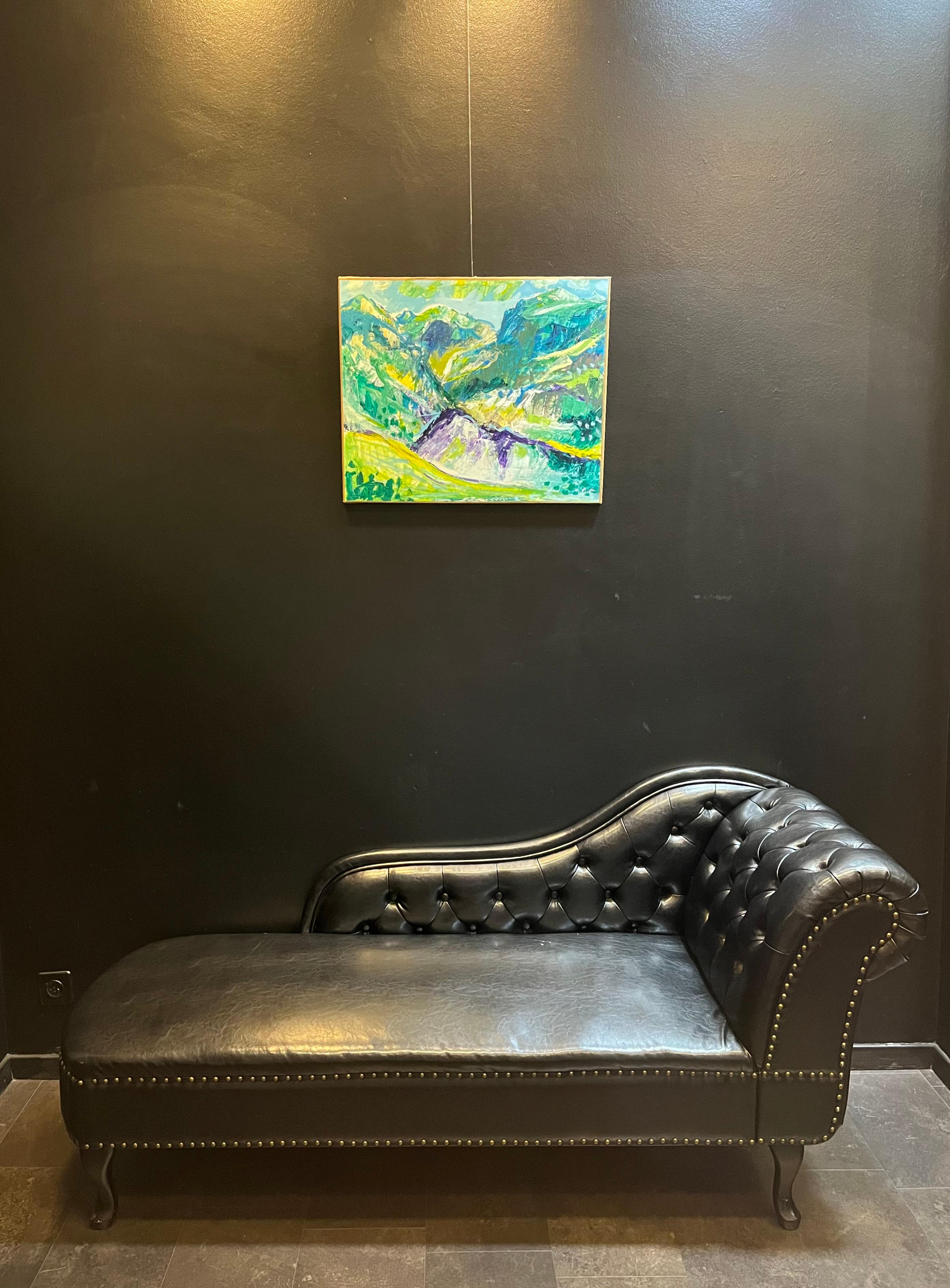 Paysage 133 (Utah) par Jean Krille - Huile sur toile 51x60 cm en vente 6