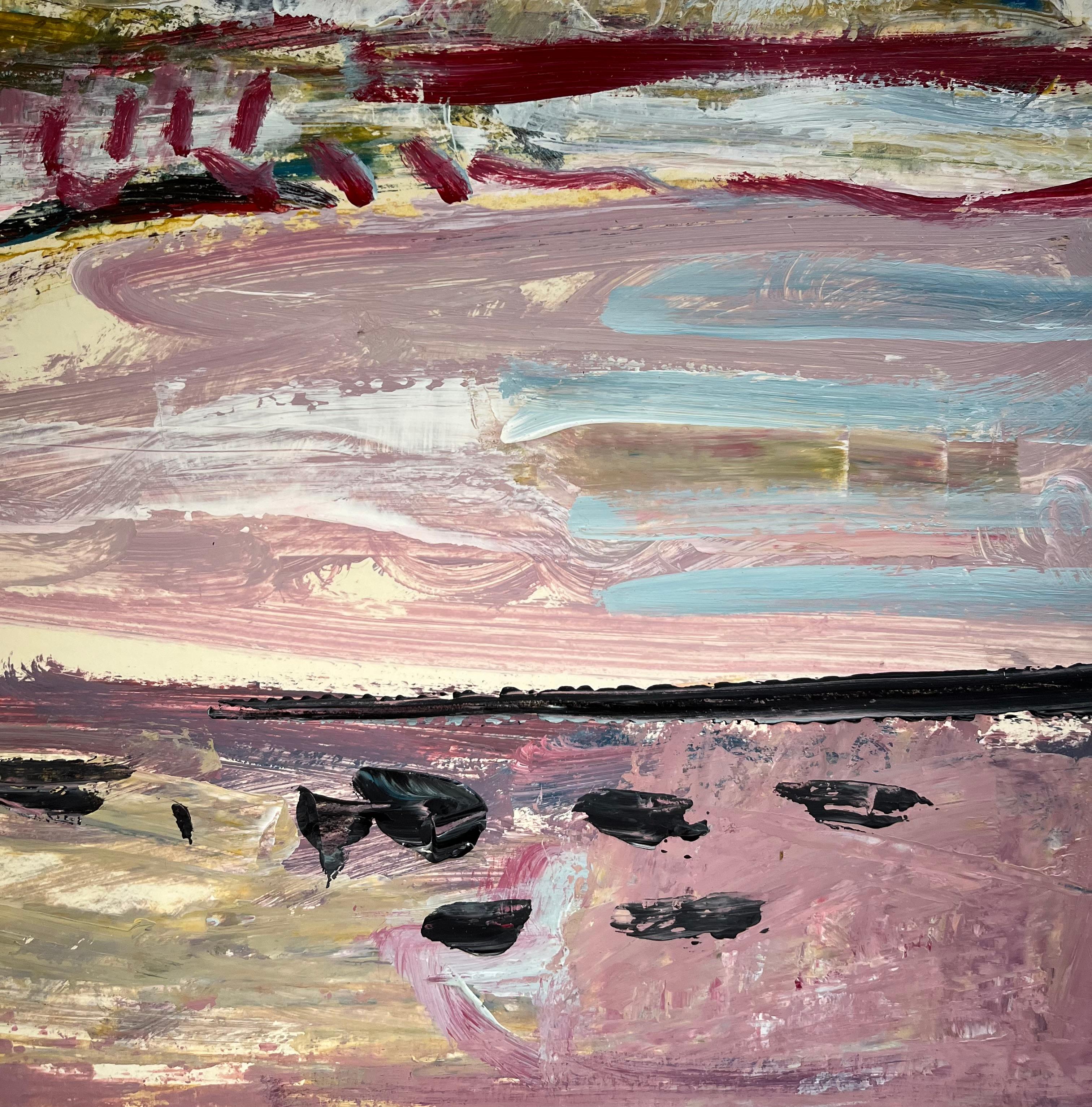 Landscape 134 by Jean Krille - Oil on Canvas 51x60 cm For Sale 2