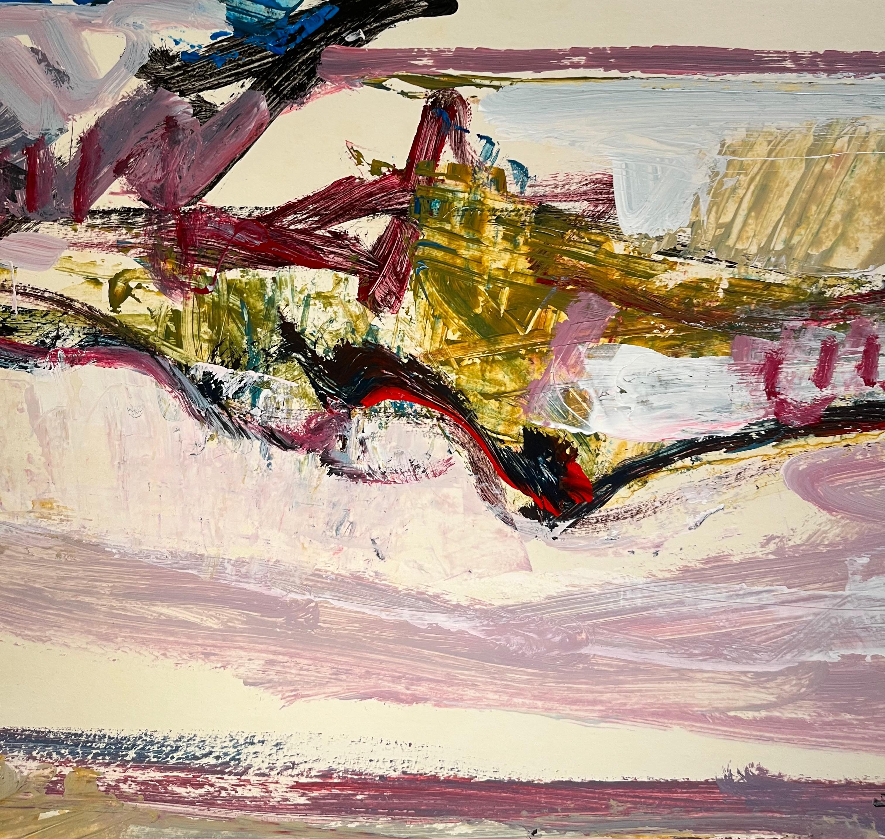 Landscape 134 by Jean Krille - Oil on Canvas 51x60 cm For Sale 3