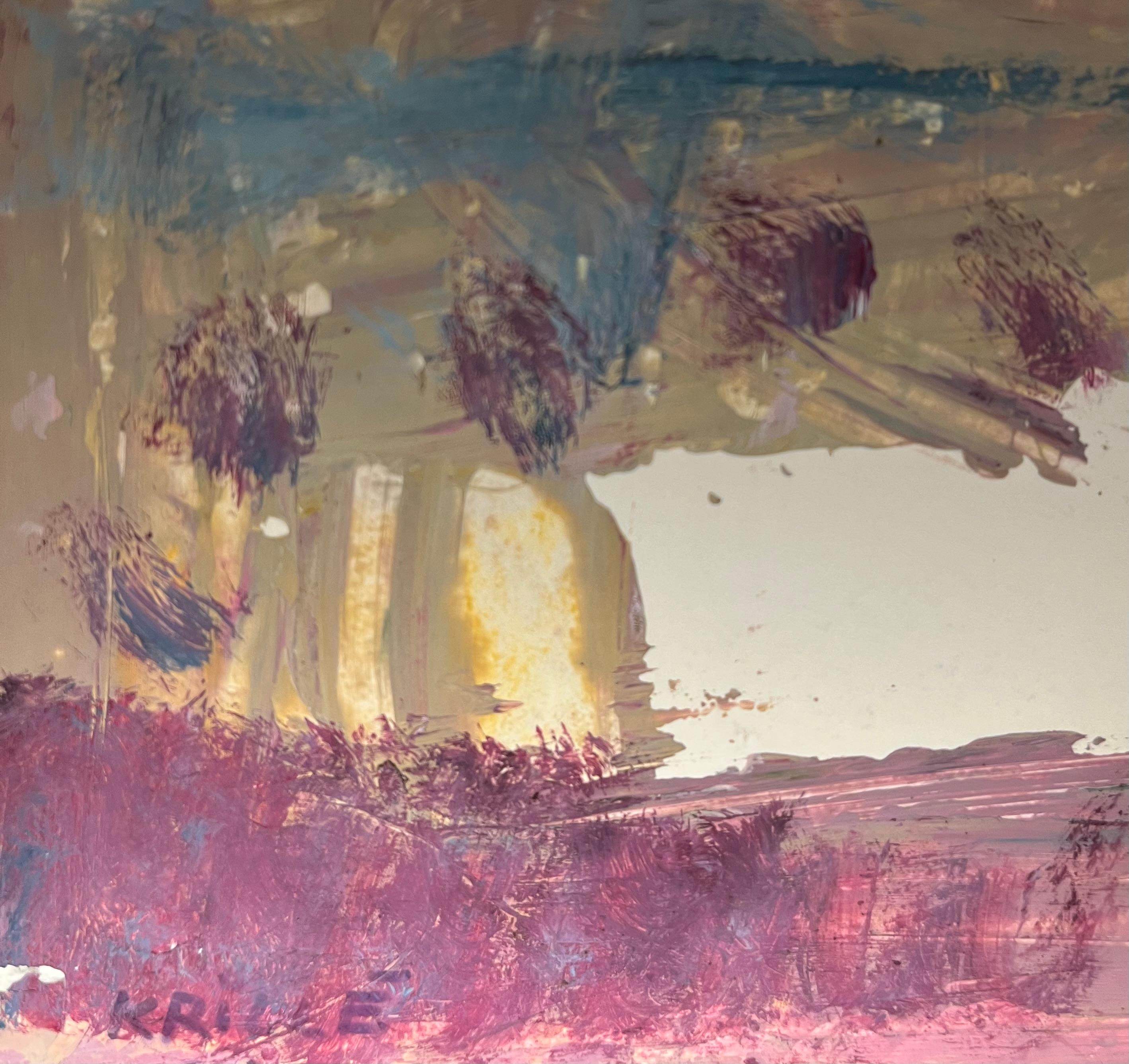 Landscape 134 by Jean Krille - Oil on Canvas 51x60 cm For Sale 5