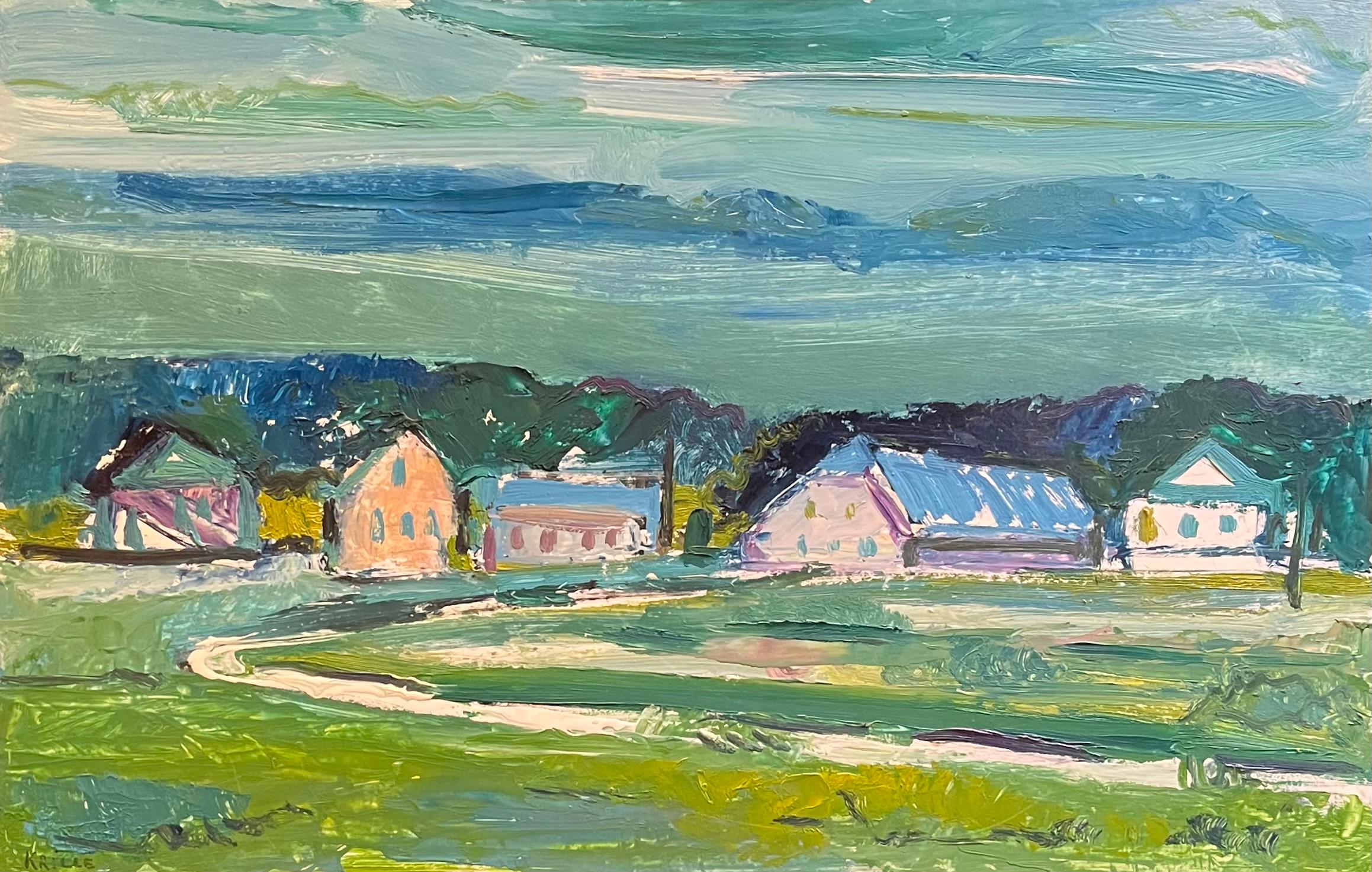 Paisaje 136 de Jean Krille - Óleo sobre masonita 39x60,5 cm
