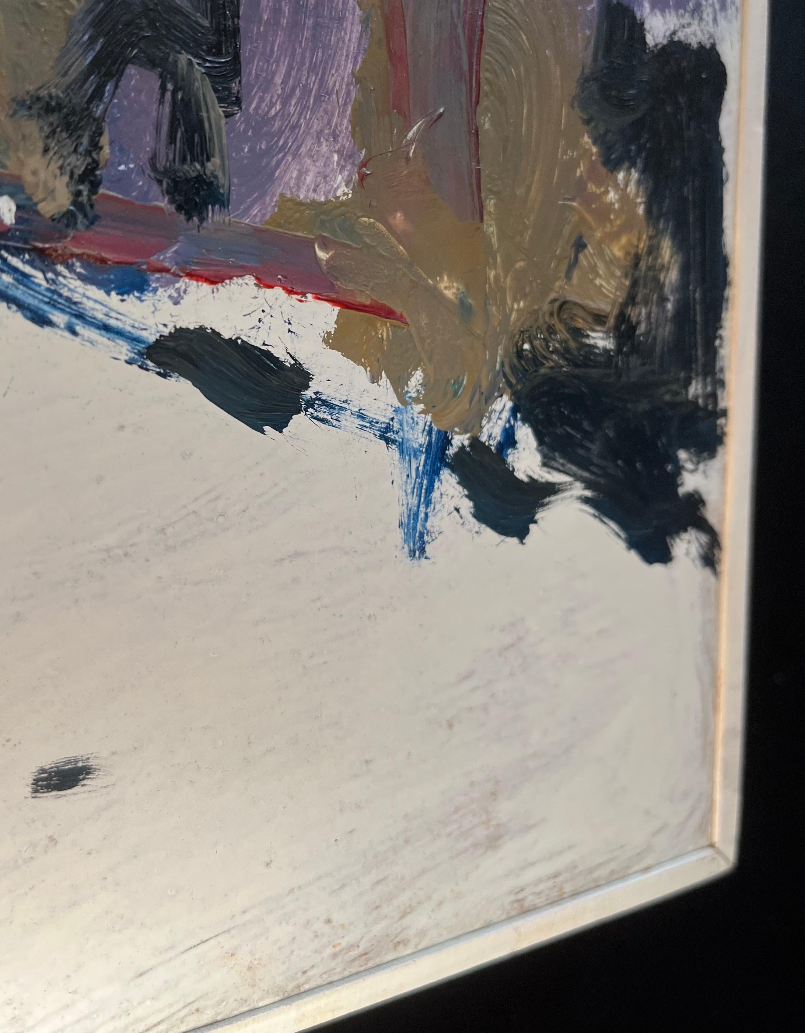 Landscape 137 by Jean Krille - Oil on Masonite 40.5x61 cm For Sale 9