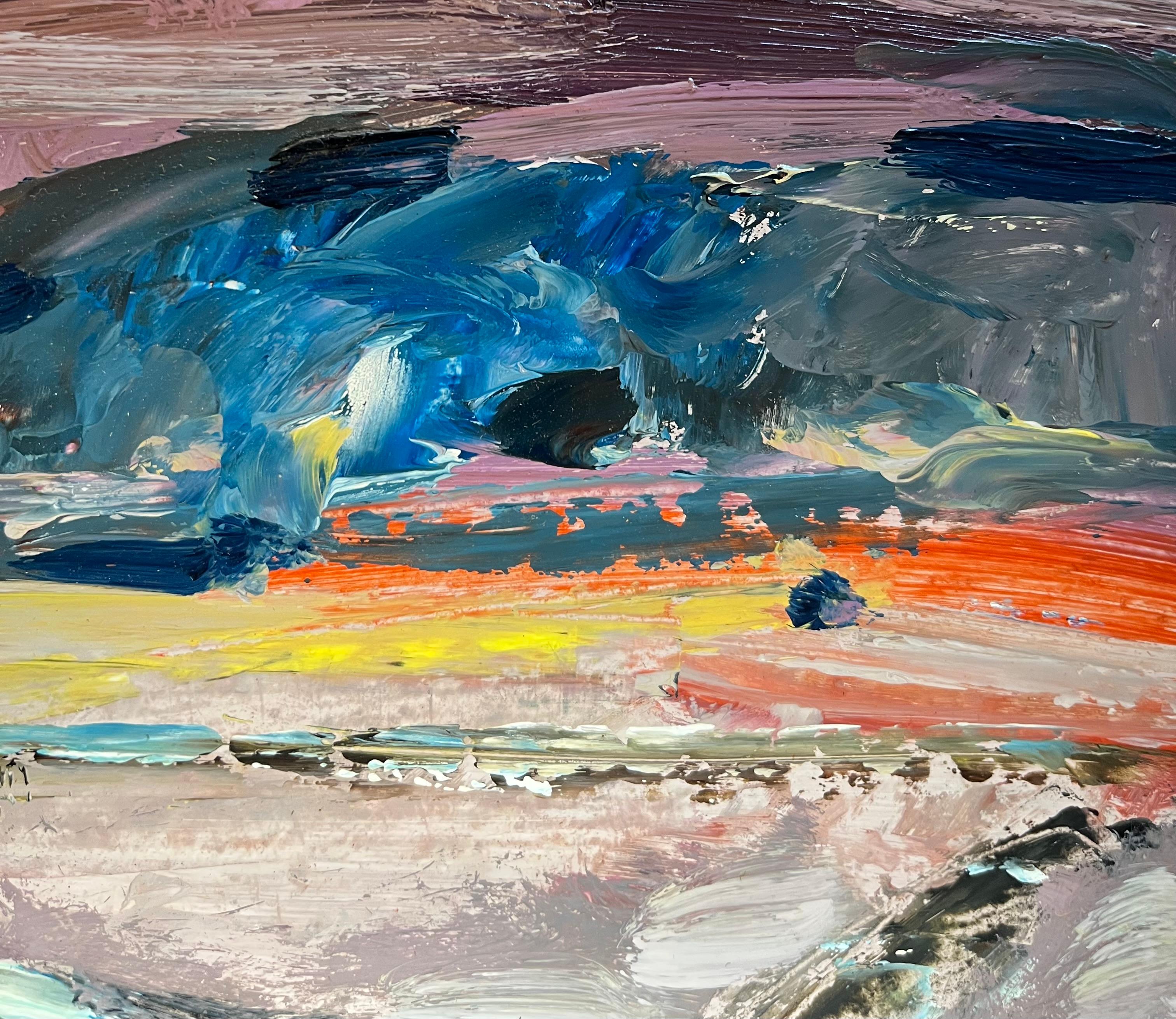 Landscape 138 by Jean Krille - Oil on Masonite 39x60 cm For Sale 2