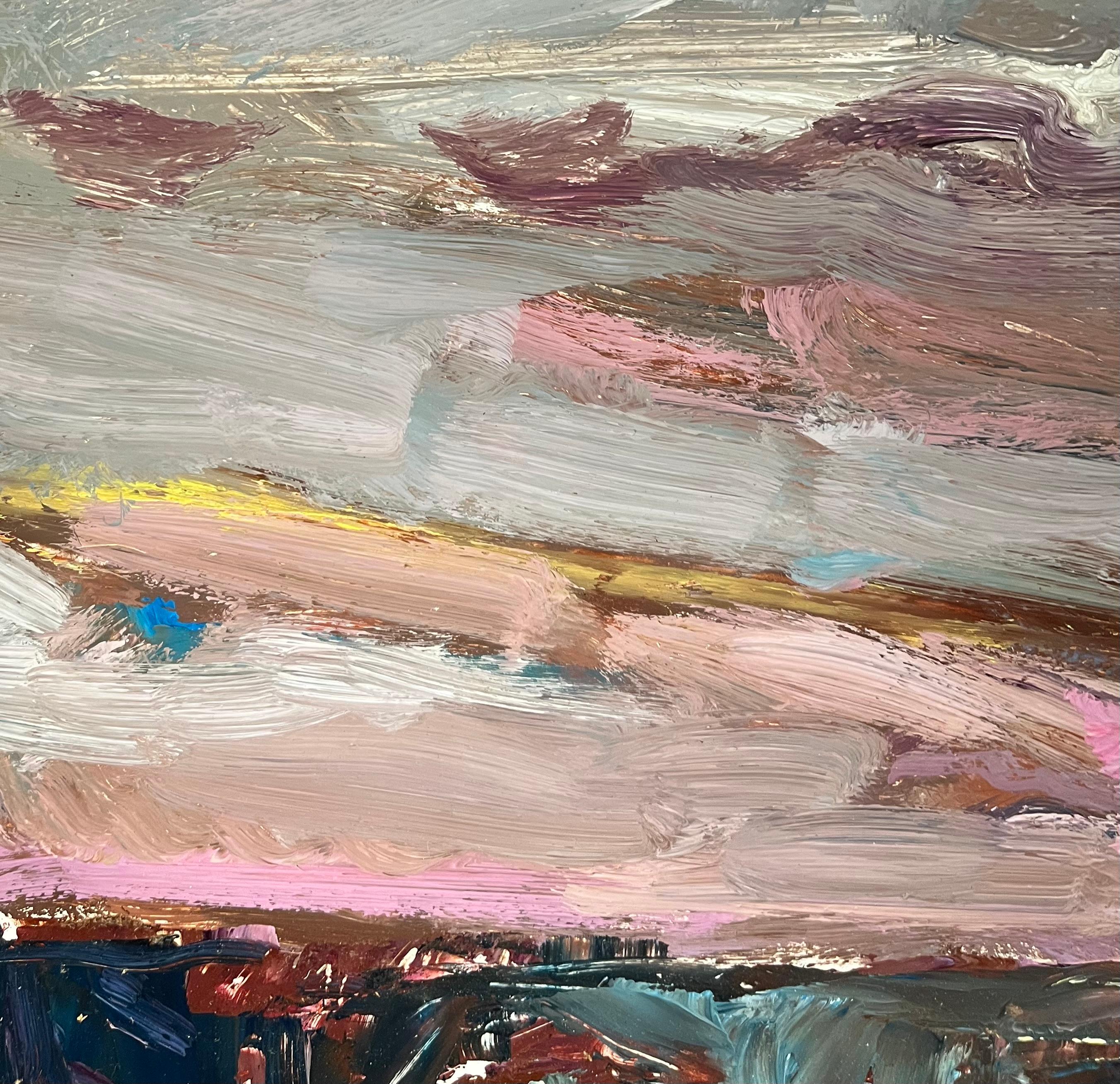 Landscape 138 by Jean Krille - Oil on Masonite 39x60 cm For Sale 5
