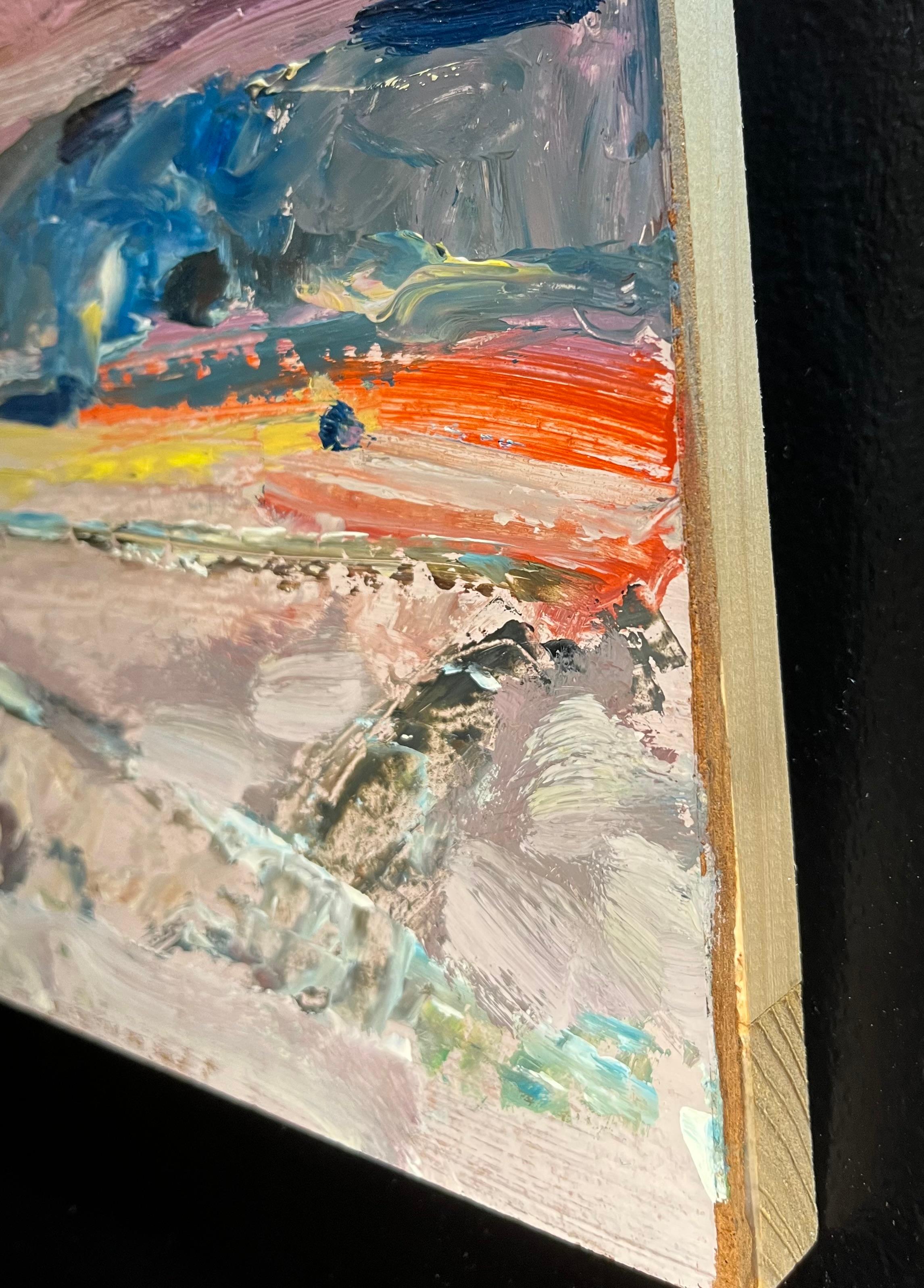Landscape 138 by Jean Krille - Oil on Masonite 39x60 cm For Sale 7