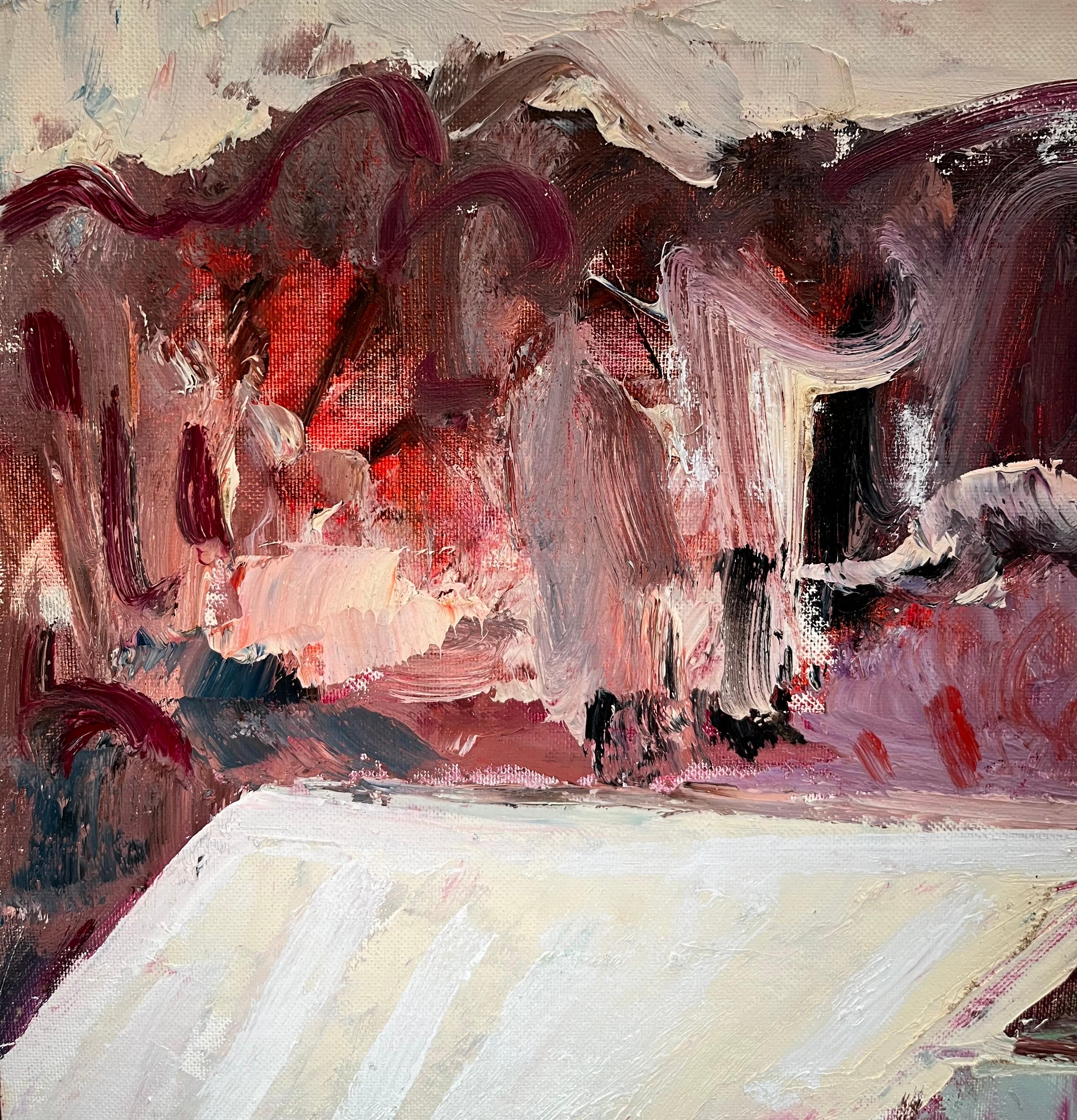 Landscape 139 by Jean Krille - Oil on Canvas board 50x60 cm For Sale 6