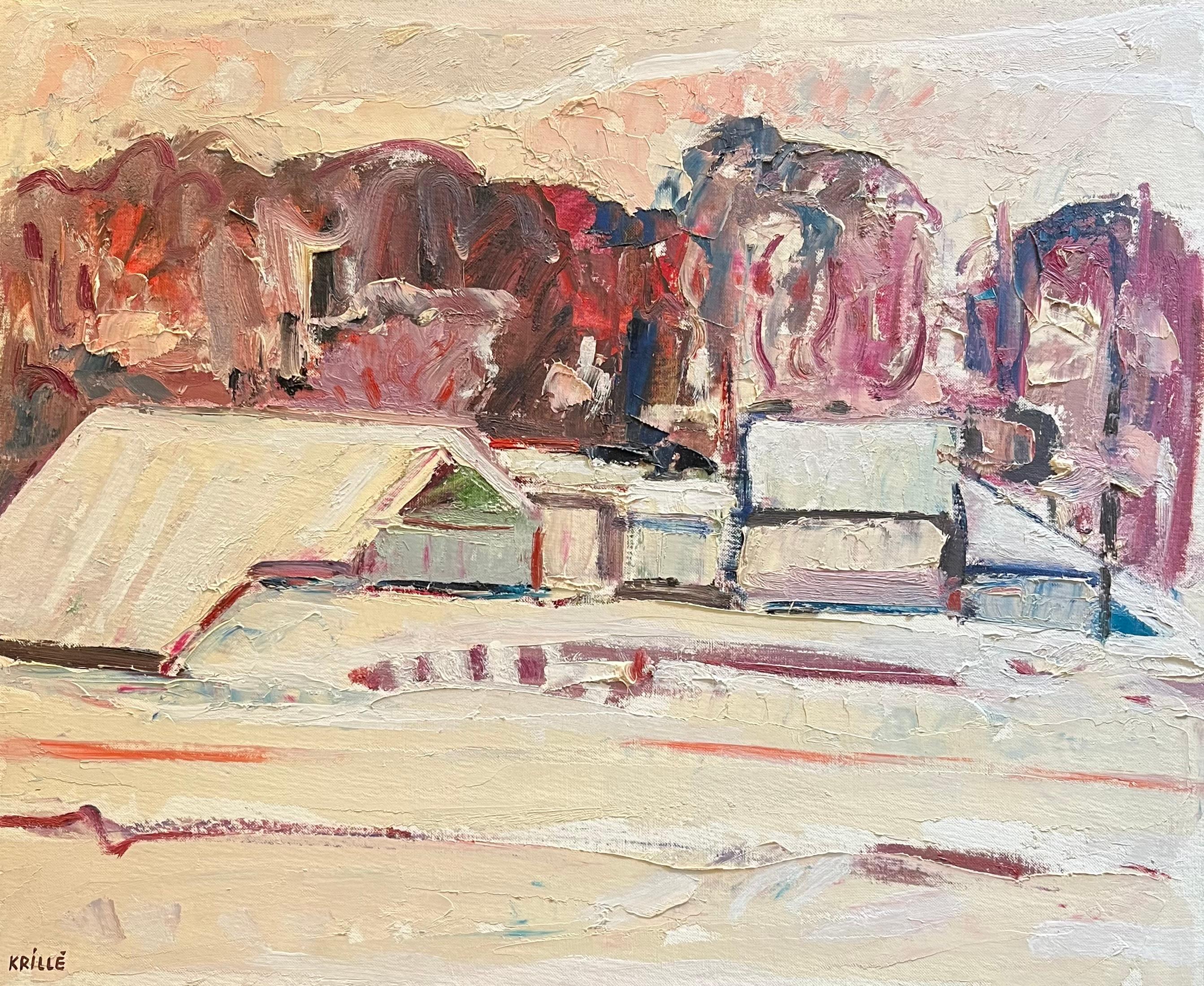Paesaggio 139 di Jean Krille - Olio su tela 50x60 cm