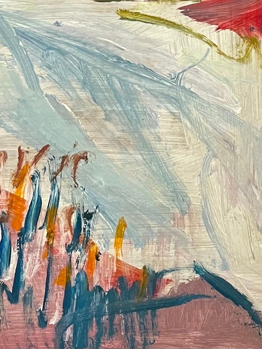 Landscape 140 by Jean Krille - Oil on Masonite 100x100 cm For Sale 9