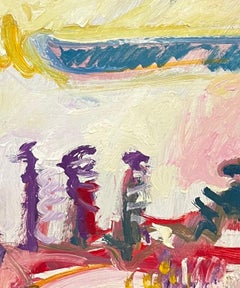 Paysage 140 de Jean Krille - Huile sur Masonite 100x100 cm