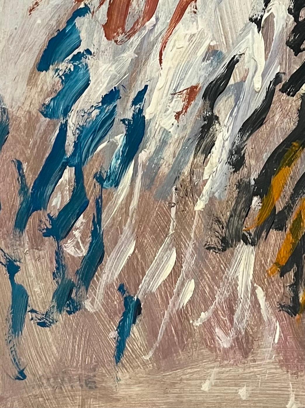 Landscape 140 by Jean Krille - Oil on Masonite 100x100 cm For Sale 3