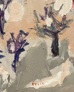 Paisaje 141 de Jean Krille - Óleo sobre masonita 100x100 cm