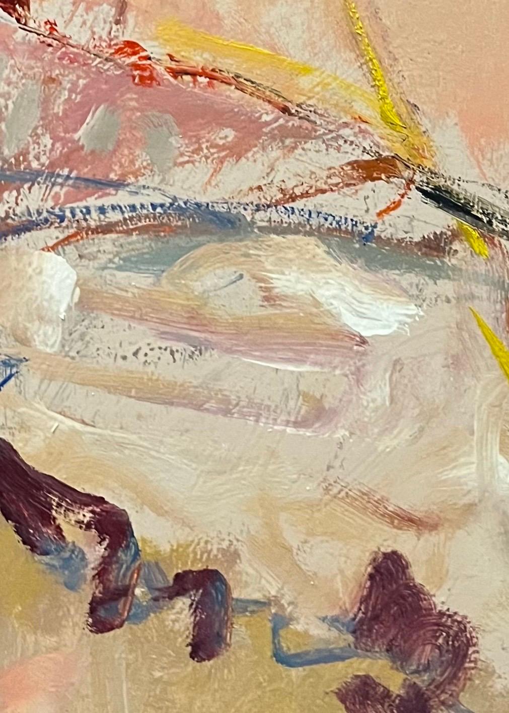Landscape 141 by Jean Krille - Oil on Masonite 100x100 cm For Sale 6