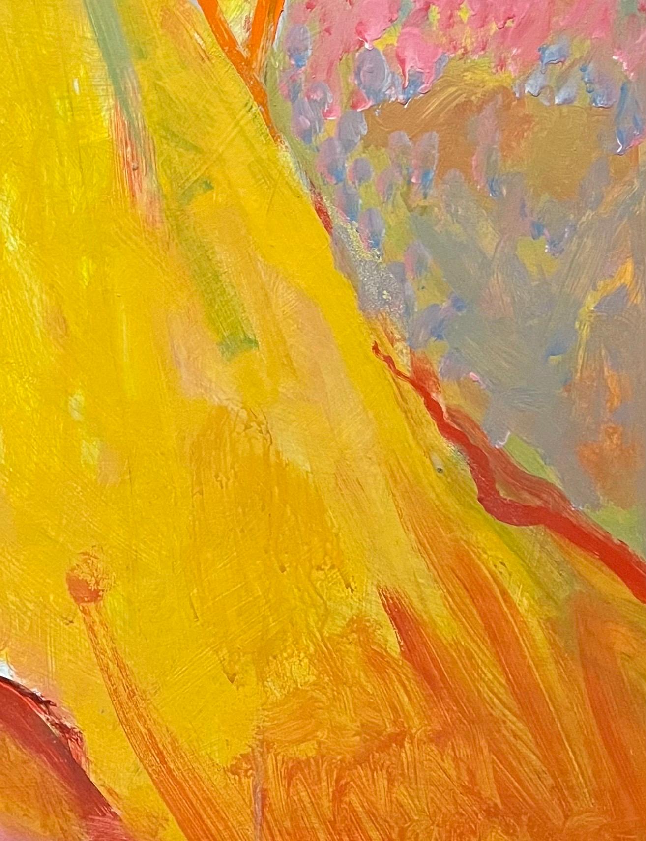 Landscape 142 by Jean Krille - Oil on Masonite 100x100 cm For Sale 1