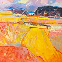 Landscape 142 by Jean Krille - Oil on Masonite 100x100 cm