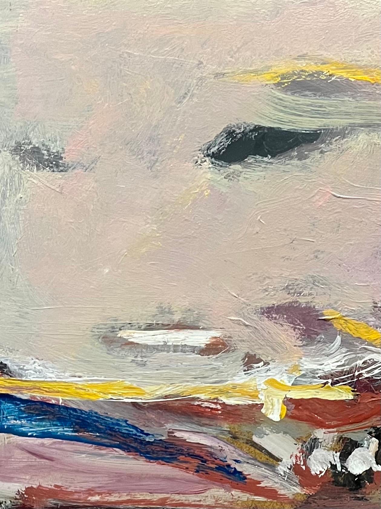 Landschaft 144 von Jean Krille - Öl auf Masonit 100x100 cm im Angebot 3