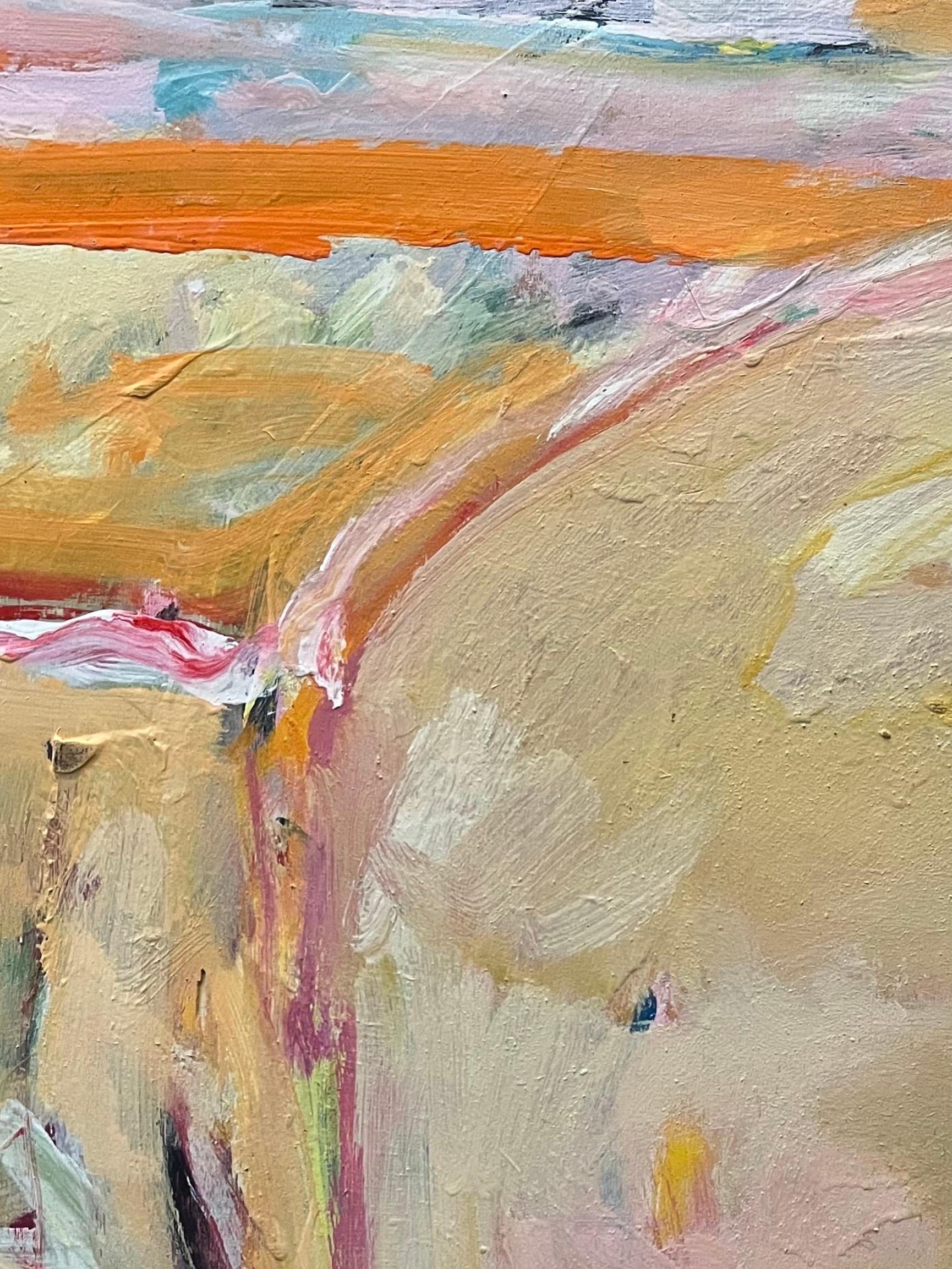 Landschaft 145 von Jean Krille - Öl auf Masonit 100x100 cm im Angebot 4