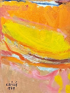 Paisaje 146 de Jean Krille - Óleo sobre masonita 100x100 cm