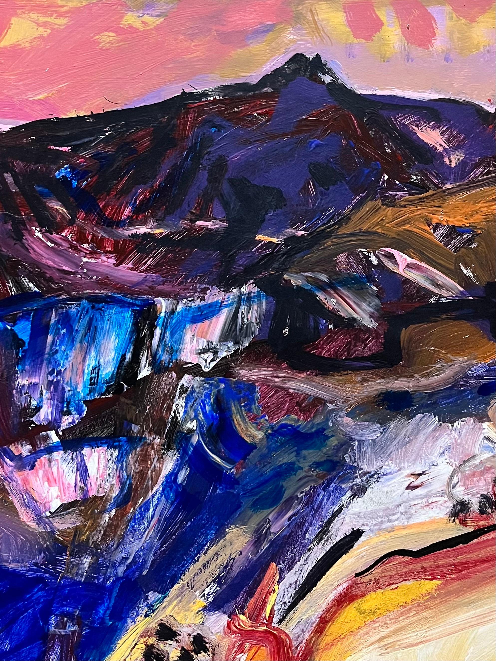 Landscape 146 by Jean Krille - Oil on Masonite 100x100 cm For Sale 2