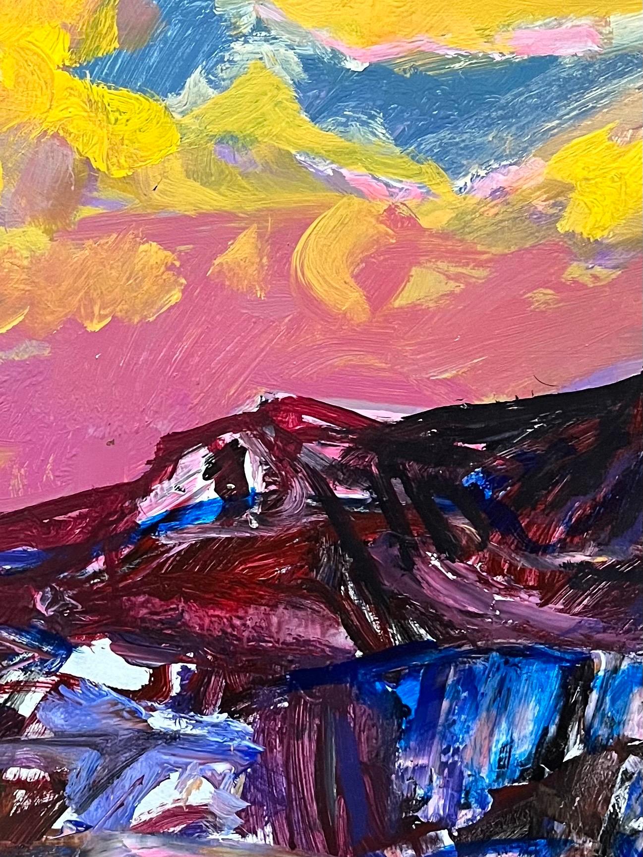 Landscape 146 by Jean Krille - Oil on Masonite 100x100 cm For Sale 6