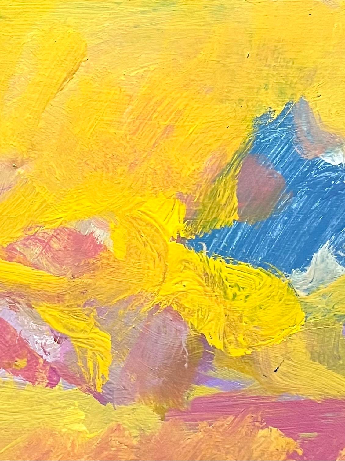 Landscape 146 by Jean Krille - Oil on Masonite 100x100 cm For Sale 8