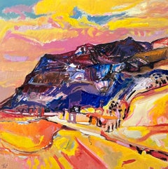 Landscape 146 by Jean Krille - Oil on Masonite 100x100 cm