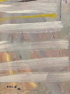 Landschaft 151 von Jean Krille - Öl auf Masonit 80x100 cm