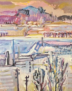 Paesaggio 151 di Jean Krille - Olio su masonite 80x100 cm