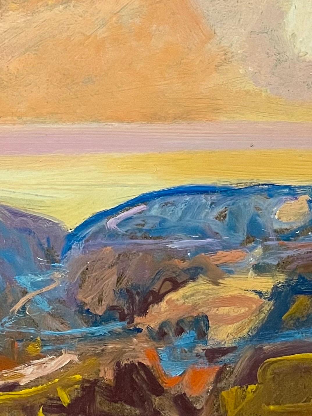 Paysage 152 de Jean Krille - Huile sur Masonite 80x100 cm en vente 1