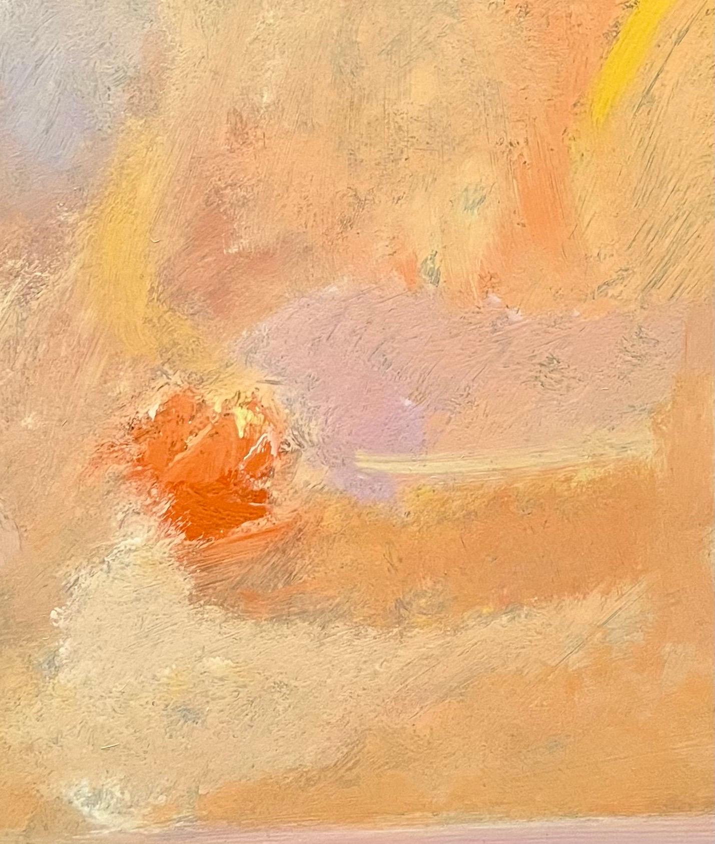 Paysage 152 de Jean Krille - Huile sur Masonite 80x100 cm en vente 4