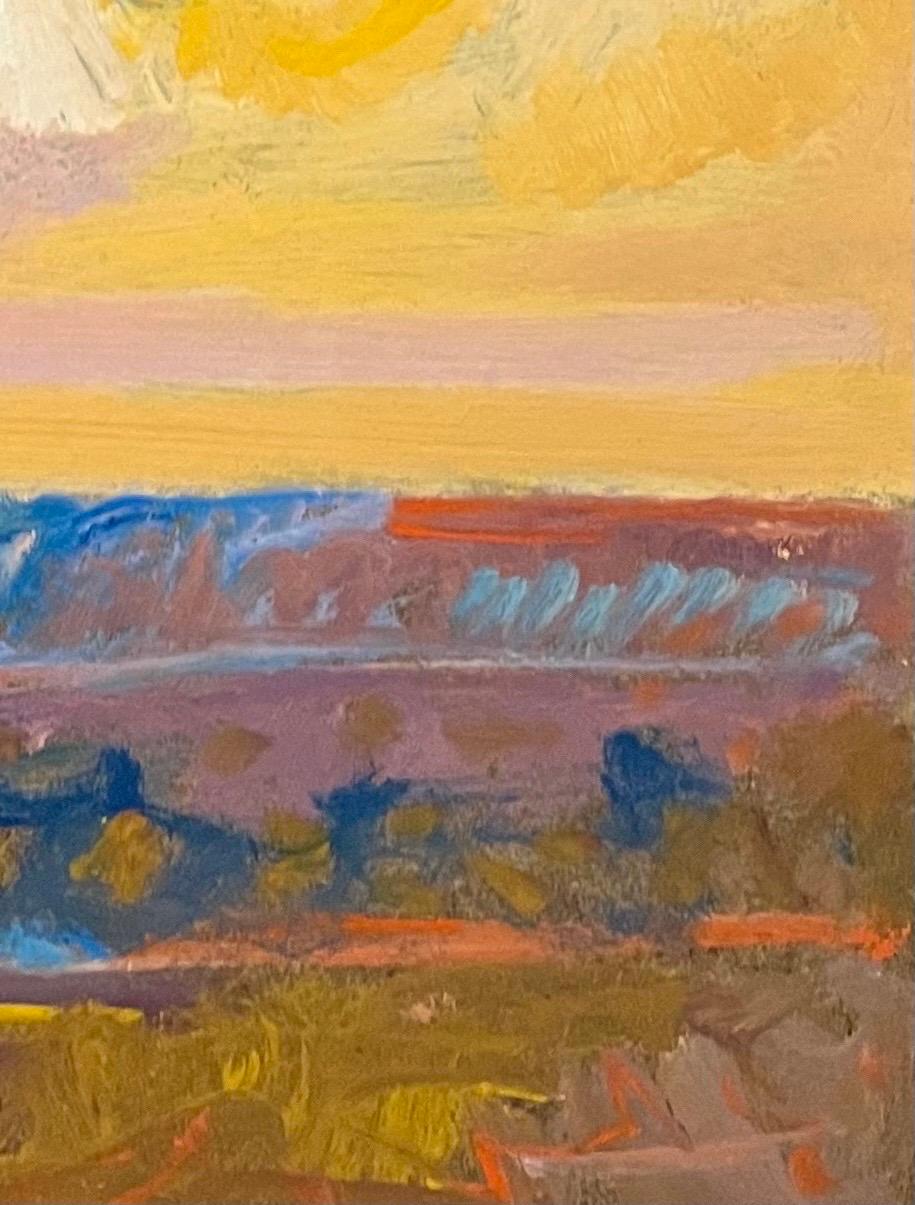 Paysage 152 de Jean Krille - Huile sur Masonite 80x100 cm en vente 6