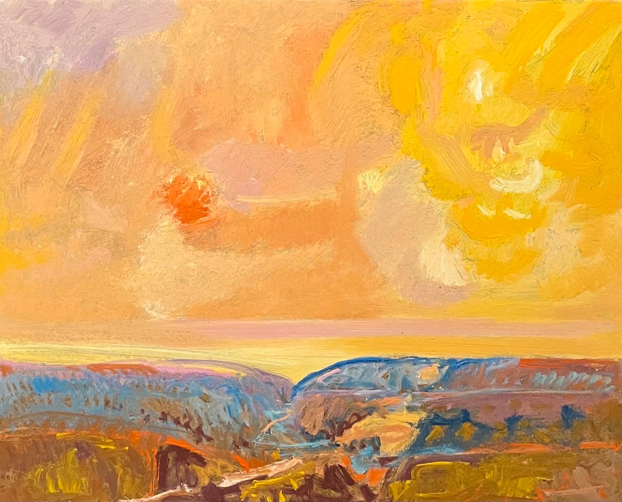 Les peintures de Jean Krillé sont connues pour leur utilisation expressive de la couleur et de formes dynamiques et abstraites, mêlant réalisme et abstraction dans ses représentations de la Nature. Ses paysages présentent souvent des ciels