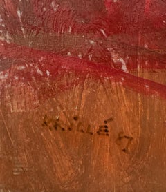 Paisaje 148 de Jean Krille - Óleo sobre masonita 100x100 cm